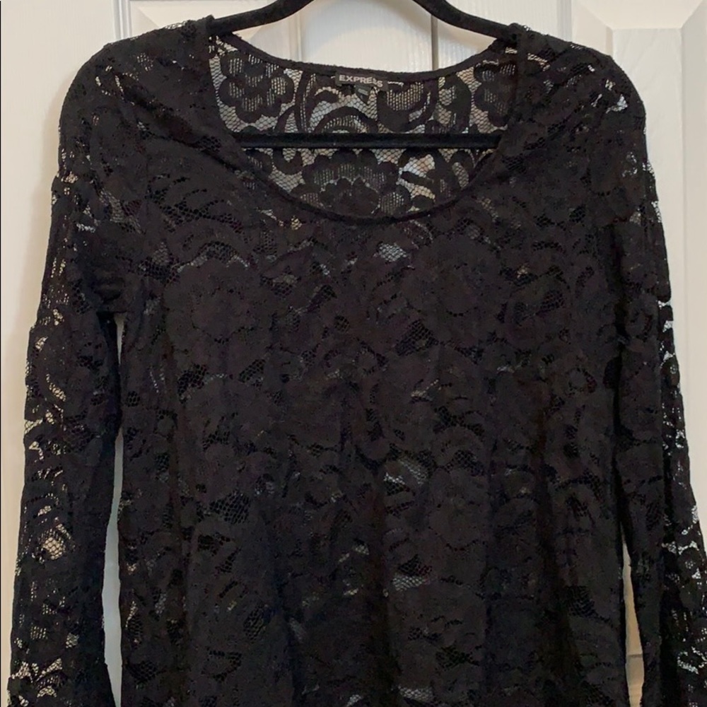 Lace Long Sleeved Blouse